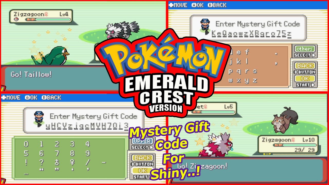 Pokemon Emerald Crest Cheats !! 