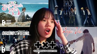 1st Time Reacting to TXT (Sugar Rush Ride, Back For More ft. Anitta, Chasing that Feeling & Deja Vu)