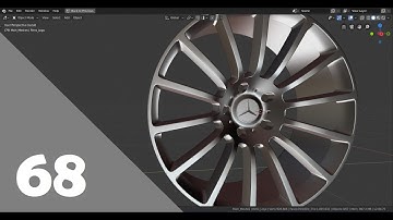 Blender 2.8 Car Modeling Tutorial - Part 68 (The Tire Rims - B)