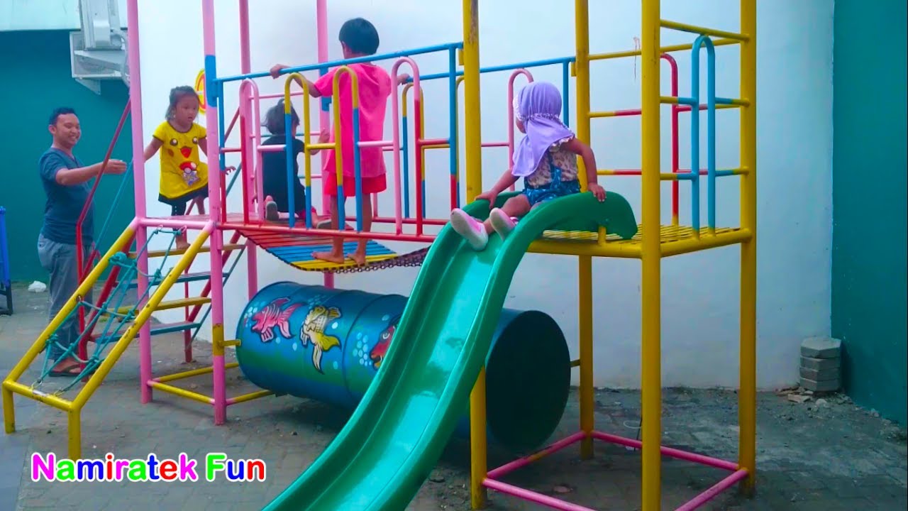  Mainan  Anak  Baju Pikachu Pokemon Outdoor Playground Taman  