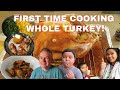 BUHAY AMERIKA: AIR FRIED BARBEQUE CHICKEN AND FIRST TIME COOKING WHOLE TURKEY FIL-AM FAMILY VLOG