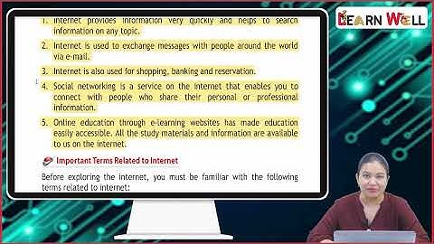 Ch 8 | Learn Well Books | Computer | Class 04 | Internet | For children