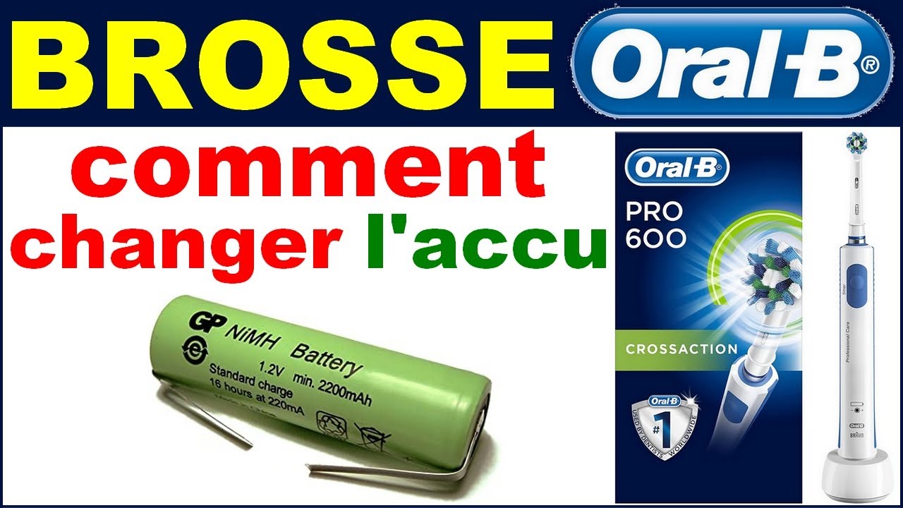 Oral B pro COMMENT CHANGER LA BATTERIE Battery Replacement Guide for