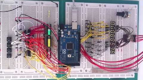 Arduino + 4x7 Segment LED + LED Bar