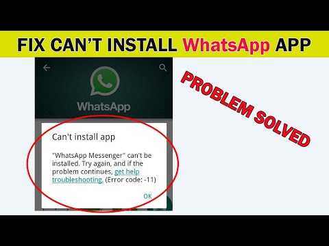 How To Fix Can&rsquo;t Install Whatsapp App Error On Google Play store Android & Ios [2020]