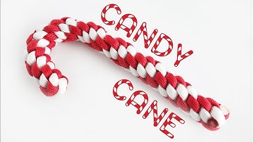 How to Make a Paracord Candy Cane Tutorial // DIY Paracord Christmas Ornament