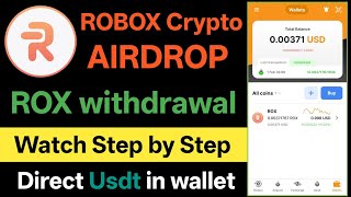 Robox crypto Airdrop Token withdrawal process to Nc wallet || Rox token send to NC wallet