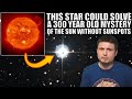 Something happened to the sun in 1600s causing maunder minimum now it happened to this star