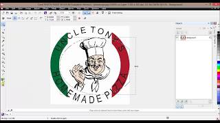 Adjusting a Logo Italian Pizza - CorelDRAW for Beginners Course & tutorial #24 screenshot 2