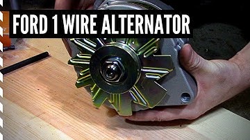 How to install and clock a Ford one wire alternator!