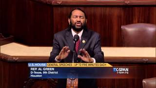 Rep. Al Green calls for Justice Dept Investigation of ‪Sandra Bland‬ Death (C-SPAN)