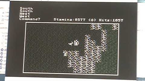 commodore64 wrath of dennethenor gameplay copyright 1986 sierra