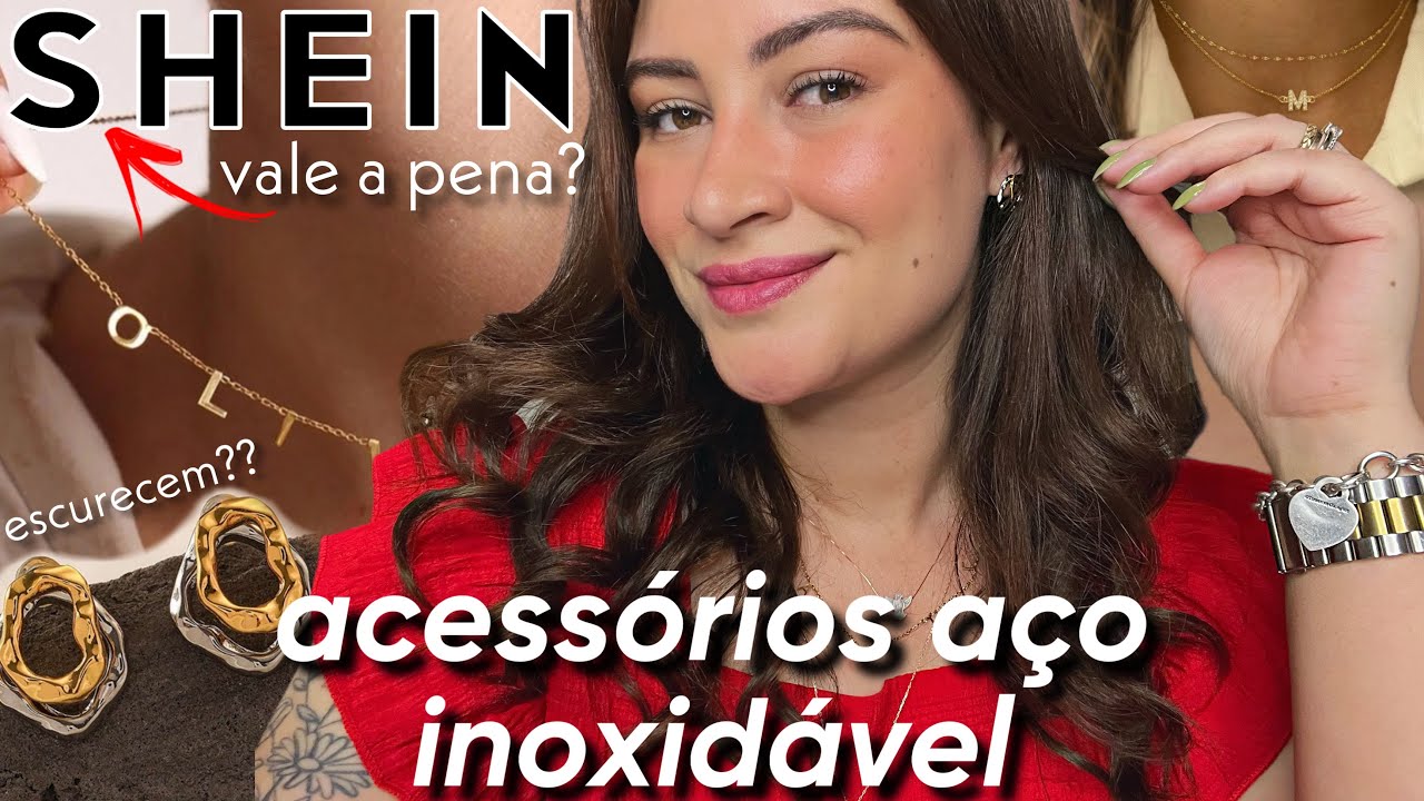 Minha Compra de ACESSÓRIOS em AÇO INOXIDÁVEL da SHEIN | ACESSÓRIOS BARATINHOS DA SHEIN: VALE A PENA?