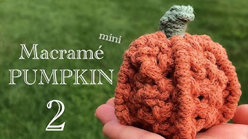 DIY Macrame PUMPKIN