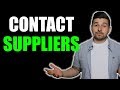 How To Contact WHOLESALE SUPPLIERS | Contact Template