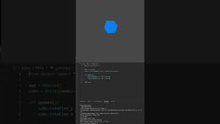 How to Create a Rotating 3D Cube in Python! 🧊✨ #shorts #python #gamedev #coding