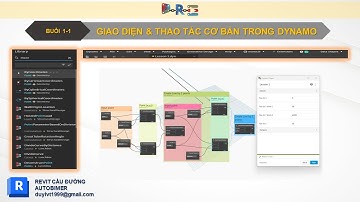 Dynamo Revit cầu đường Buổi 1.1: Giao diện và thao tác cơ bản trong Dynamo Revit