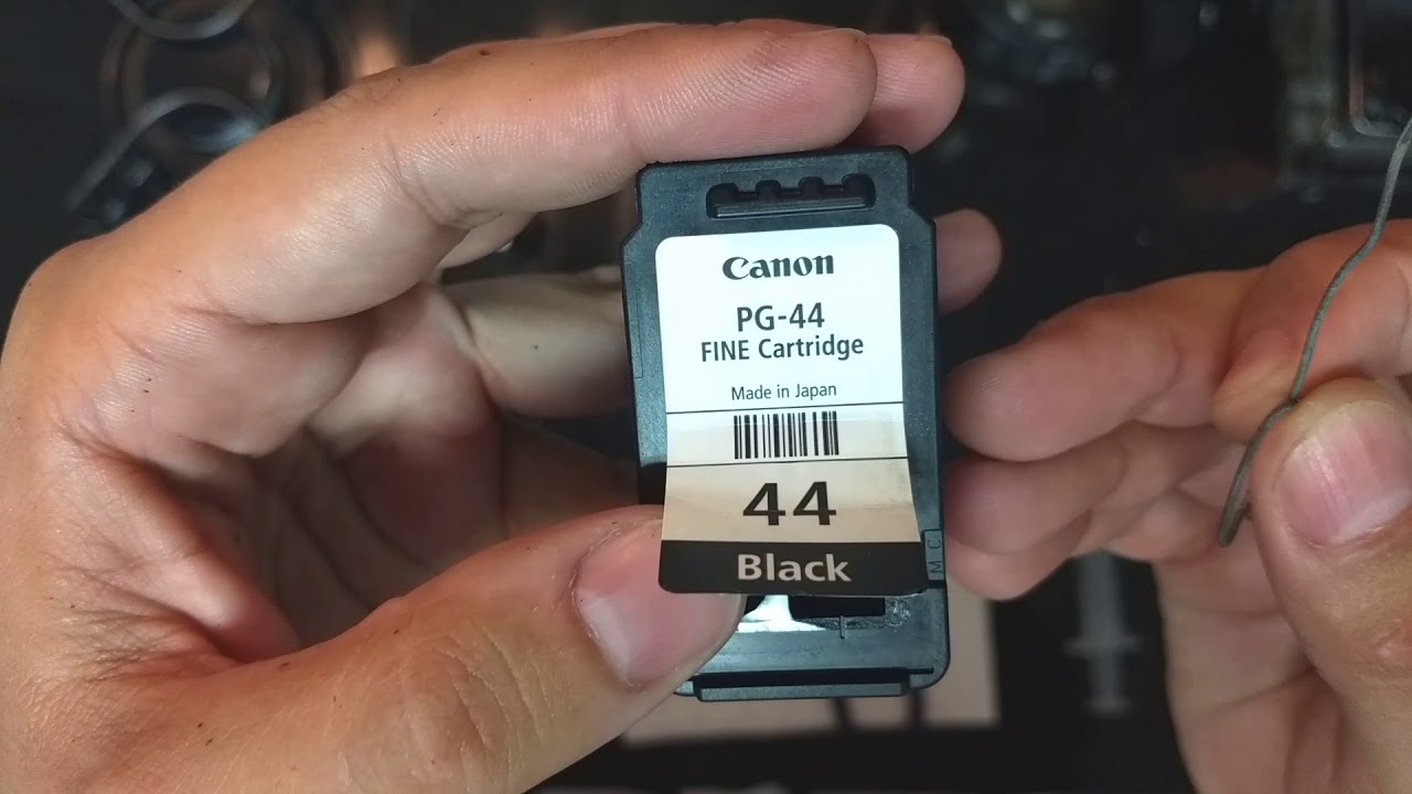 Recarga Cartucho Canon PG - 44 ( sem quebrar a tampa) - YouTube