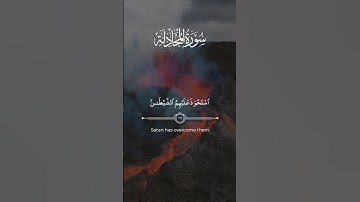 #سورة_المجادلة (١٩) - #طلحة_علوي #القرآن_الكريم #تلاوه #تلاوة_خاشعة #quranverses #talha_alvi