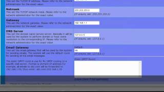 sendQuick Admin - Network Configuration