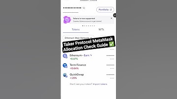 Taker Protocol MetaMask Allocation Check Kaise Kare Guide ✅ || Taker Protocol MetaMask Allocation