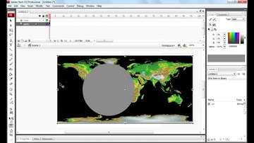 How to create earth globe rotating animation in flash by Nikhil Nangude