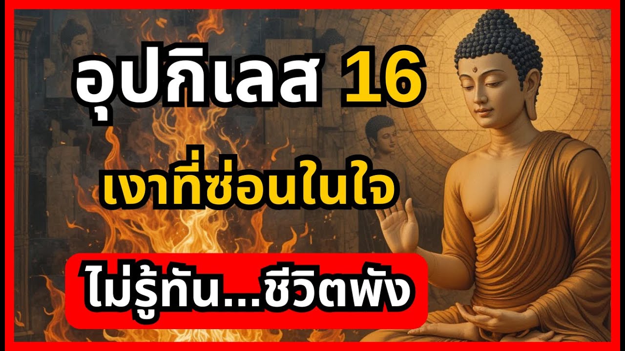 อุปกิเลส 16 เงาที่ซ่อนในใจ หากไม่รู้ทัน...ชีวิตพัง
