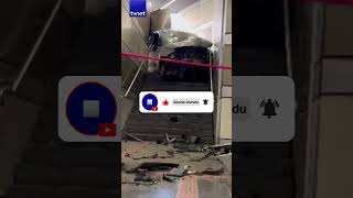 Lastiği Patladı, Alt Geçide Daldı