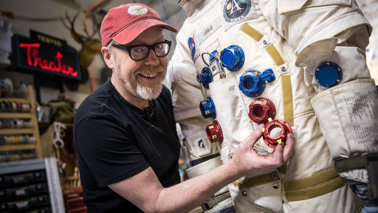 Adam Savage's Newly Machined Spacesuit Parts!