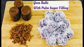 Yam Balls | Glutinous Rice Balls with Palm Sugar Filling | Ondeh-Ondeh l Haydz Vlogz