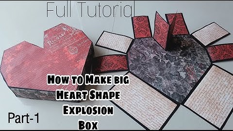 How to Make base of Big Heart Explosion Box part-1 ||How to Make Heart Explosion box Tutorial||