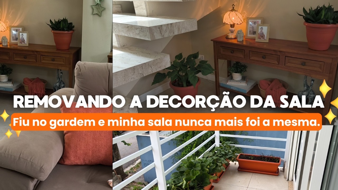 Vlog: dia de Garden, Replantio das Plantinhas e Mudança na Decoração da sala | Carla Oliveira