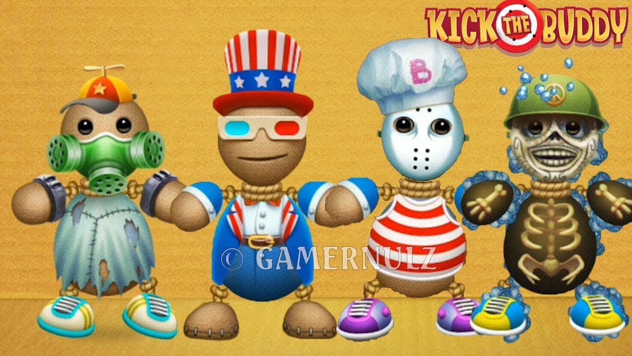 My Top 6 new Different Skins Wardrobes Combinations | Kick The Buddy