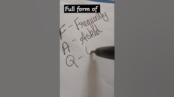 FAQ full form l Learn fullforms #shorts #learnenglish #fullform #learnfullforms #acronyms #short