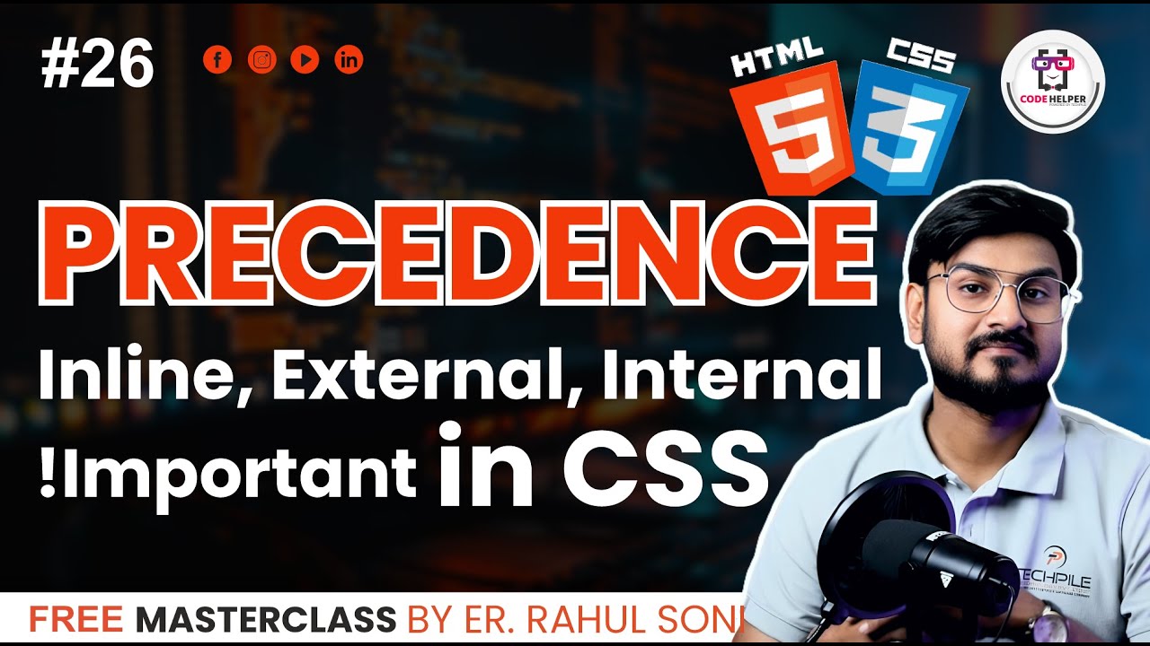 Difference B/w Inline, Internal and External | Complete Guide to CSS ...