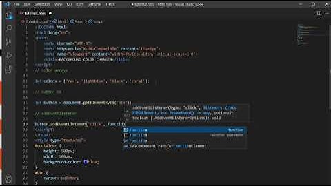 background color changer using HTML,CSS and JAVASCRIPT in (TAMIL)