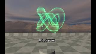 MAZE Engine Example: Hologram Material