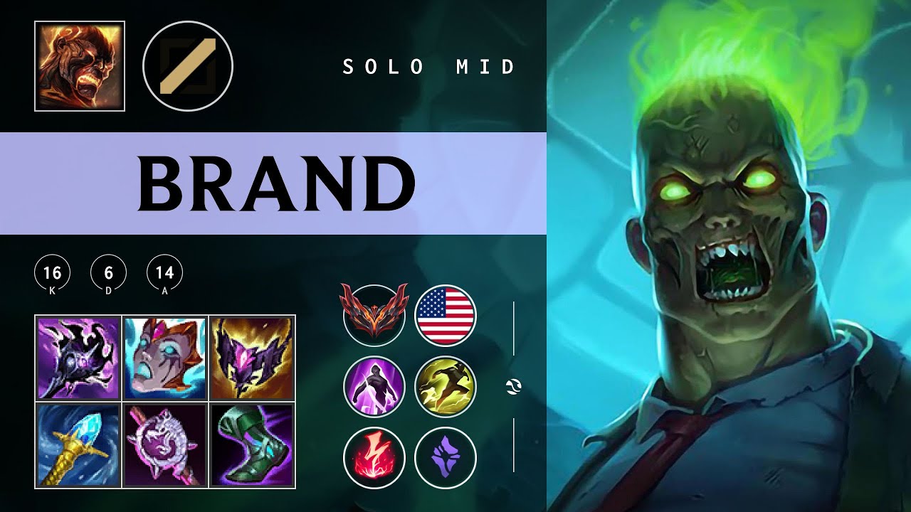 Brand Mid vs Corki - NA Grandmaster Patch 25.22