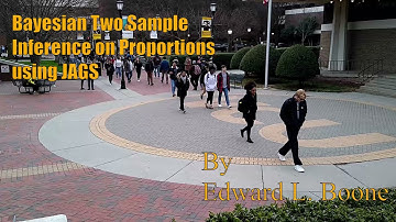 Bayesian Two Sample Inference on Proportions using JAGS