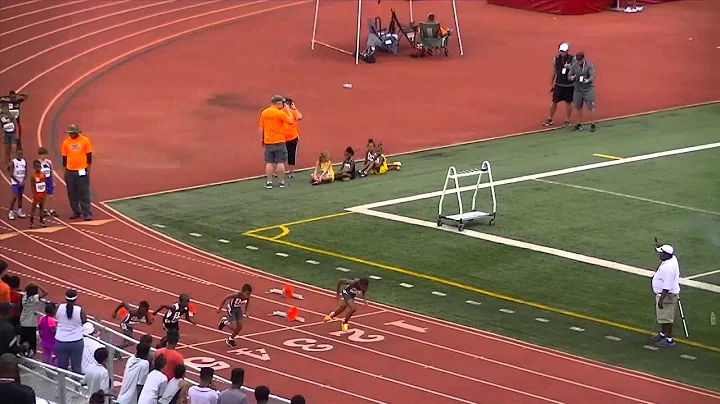 2014 TAAF Regionals 10U 100m Noah Billings