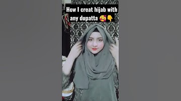 hijab with dupatta 🧕 #hijabtutorial #hijab #shortsfeed #shortsyoutube #shorts #viralshorts