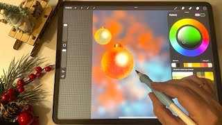 Jak narysować bombkę w Procreate- Vlogmas