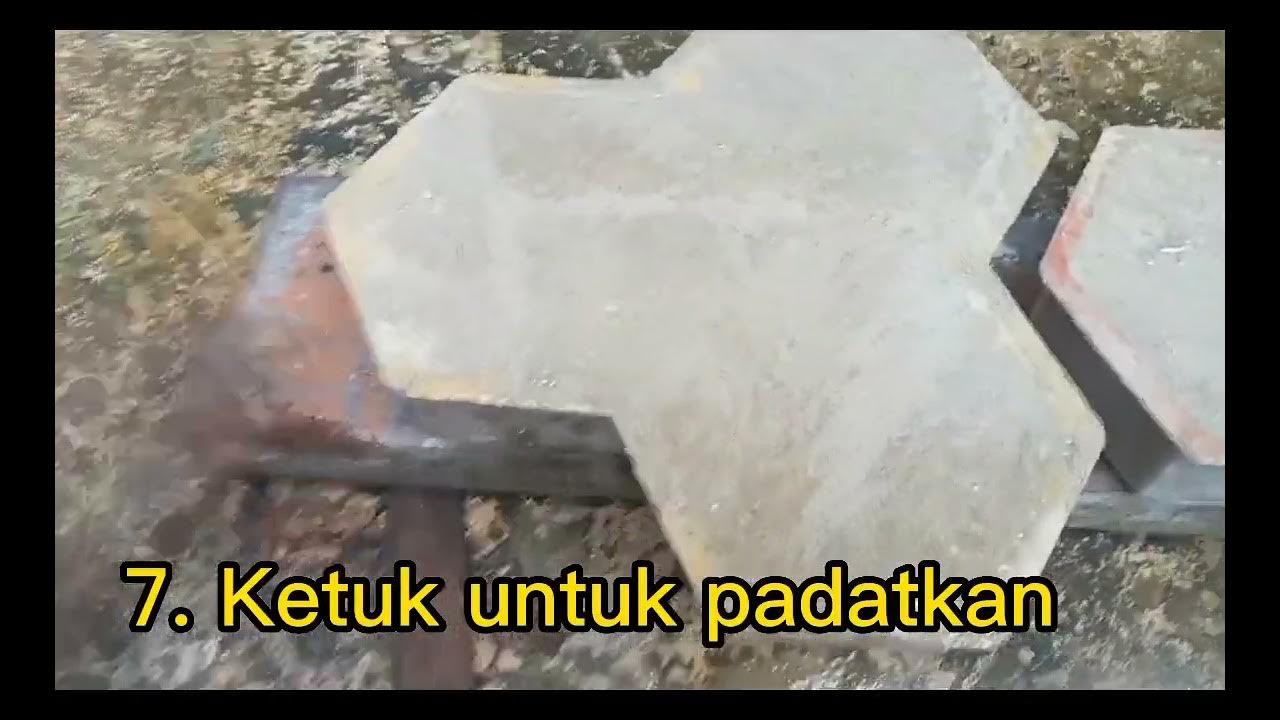 9 Langkah Buat Batu Jalan Sendiri / 9 Steps DIY Make Paving Brick at