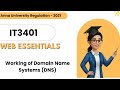 Working of Domain Name Systems (DNS) in Web Essentials Tamil | IT3401 | Anna University.