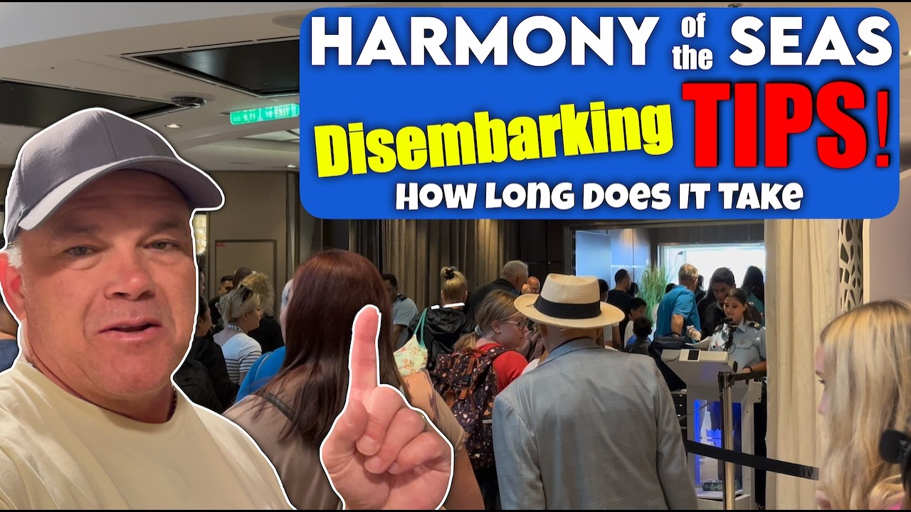 Harmony of the Seas: What Disembarkation Day is REALLY LIKE! Solo Cruise Easy Disembarkation 4K Vid