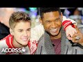 Justin Bieber Applauds Usher Following Super Bowl Performance