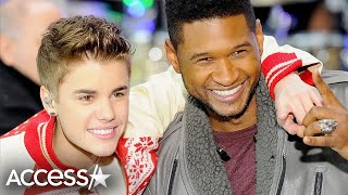 Justin Bieber Applauds Usher Following Super Bowl Performance