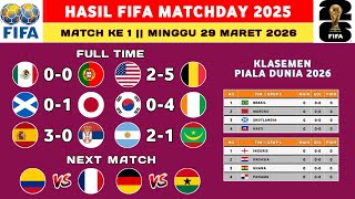 Hasil FIFA Matchday Hari Ini - Meksiko vs Portugal - Klasemen Piala Dunia 2026