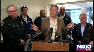 Tennessee Gov. Bill Lee speaking on tornado recovery efforts