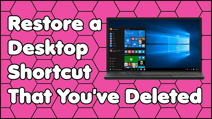 How to Restore a Desktop Shortcut That You've Accidentally Deleted